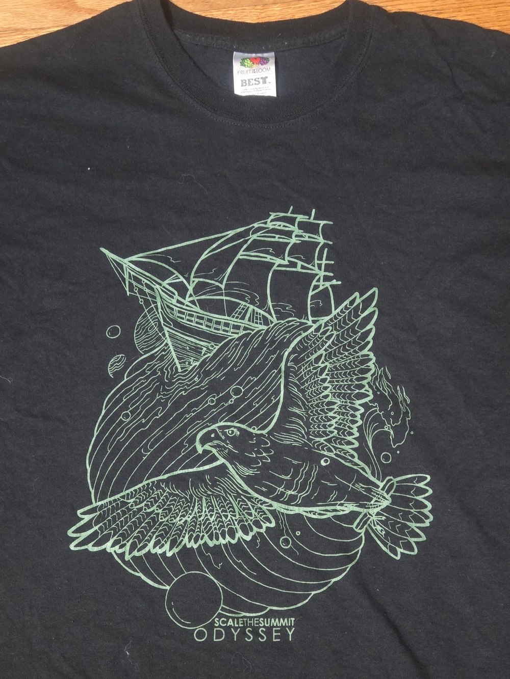 Scale The Summit Band Tee. Large